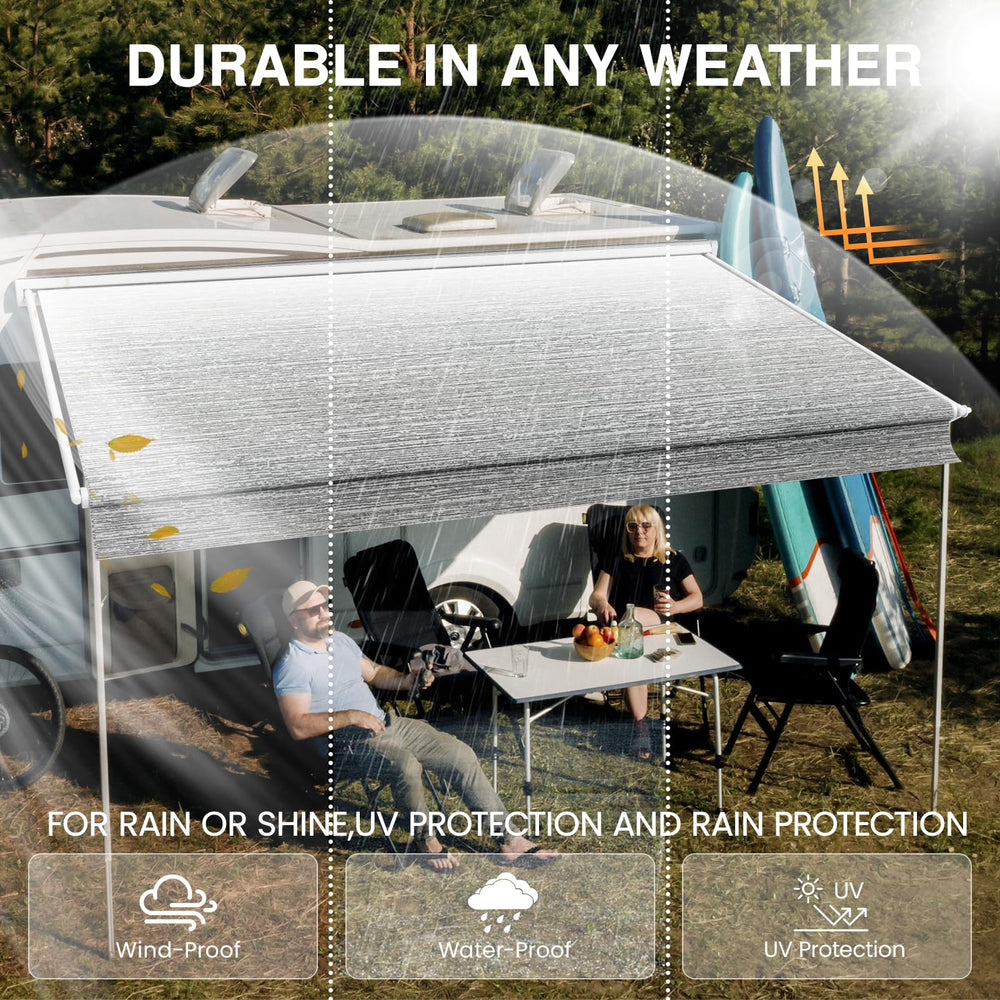 Glamful 5-ply PVC construction resists tears in windy conditions