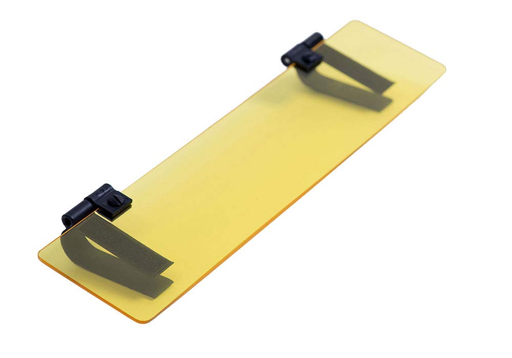 Glare Guard G universal fit visor works with cars, trucks, SUVs, and RVs.