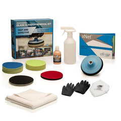 Glass Polish 5in Pro Kit cover photo showing whole kit and branding for professional use.