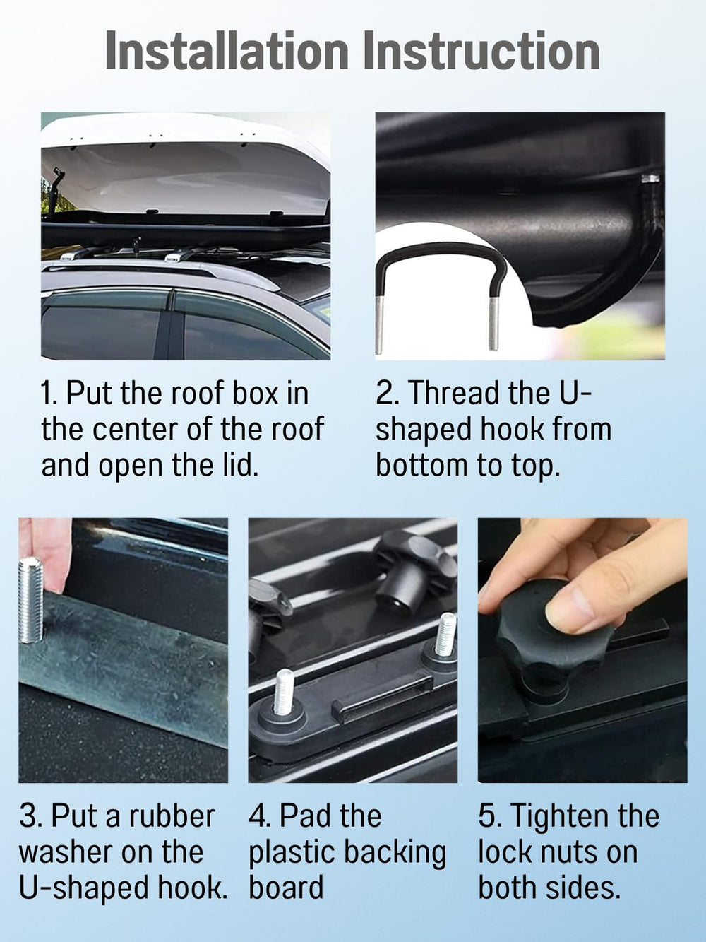 Glazeal durable stainless steel U-bolts resist wear and weather