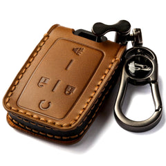 GLECHAZ leather key fob cover for Colorado Brown blends durability with refined look.