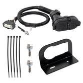 Gledewen trailer tow harness connector installed on Ford F-150 for reliable power connection