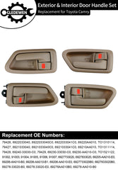 Gledewen Camry rear left exterior door handle replacement for reliability