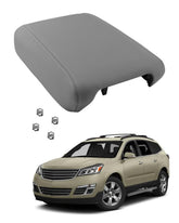 Gledewen center console lid grey fit for Chevy Traverse, OEM-style replacement