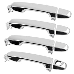 Gledewen chrome exterior door handle front-left for Camry, precise fit.