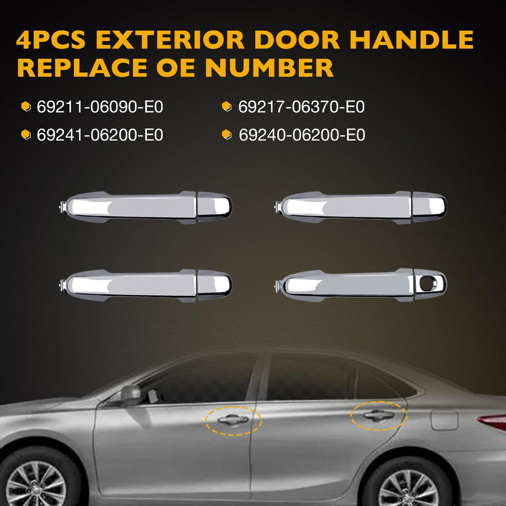 Gledewen packaging for 4-piece Camry handle set.