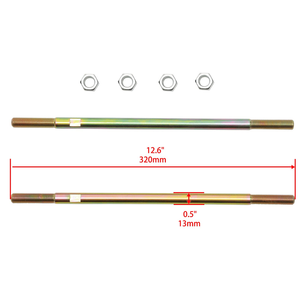 Detailed view of Gledewen cotter pins and jam nuts for secure fastening.