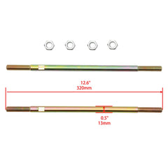 Detailed view of Gledewen cotter pins and jam nuts for secure fastening.