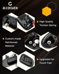 Gledewen interior front-right door handle, matte black, consistent feel.