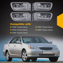 Gledewen door handle with lock button rear for Camry, secure closure