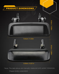 Gledewen durable tailgate latch with rust-resistant finish