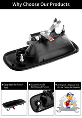 Gledewen exterior door handle compatibility with Chevy Express and GMC Savana models.