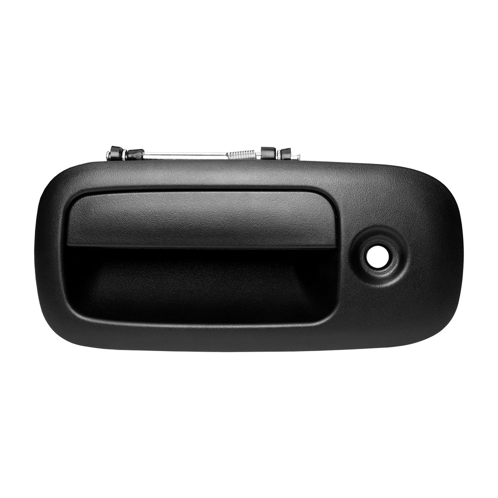 Gledewen exterior door handle front-left with keyhole for Chevy Express and Savana in textured black.