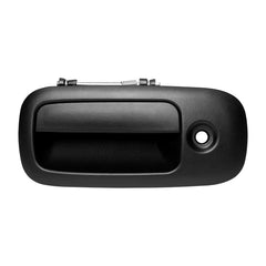 Gledewen exterior door handle front-left with keyhole for Chevy Express and Savana in textured black.