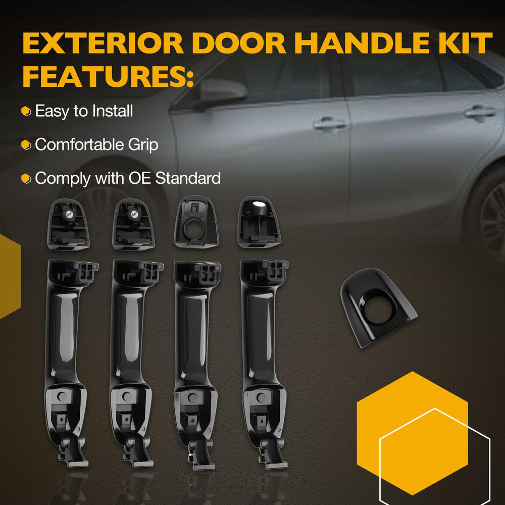 Gledewen exterior door handle front passenger side provides OEM-style Camry replacement