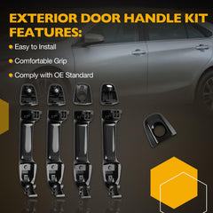 Gledewen exterior door handle front passenger side provides OEM-style Camry replacement