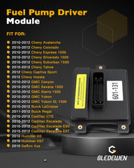 Gledewen packaging with bolts shown, includes components for a quick replacement.