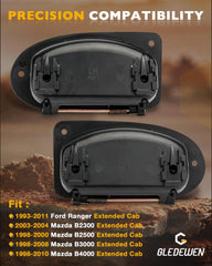 Gledewen interior rear door handle right side for extended cab, durable OEM replacement.