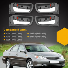 Gledewen reinforced plastic interior handle, anti-corrosion chrome surface for weather resilience