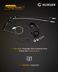 Gledewen OEM-equivalent cable matches 2004-2010 Sienna specs.