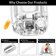 Gledewen outer door handle assembly, precise fit for smooth operation.