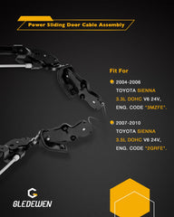 Gledewen cable kit packaging highlights factory-tested durability for Toyota Sienna.