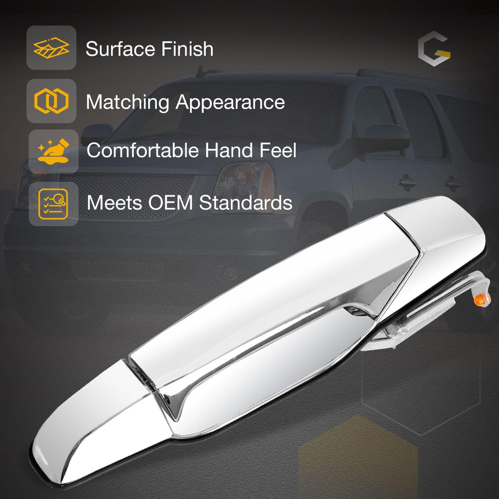 Gledewen passenger-side door handle mounted on a vehicle for replacement.