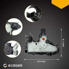 Gledewen PCV valve installation angle shows seamless integration