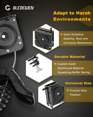 Gledewen crank handle enables smooth raising and lowering of the wheel