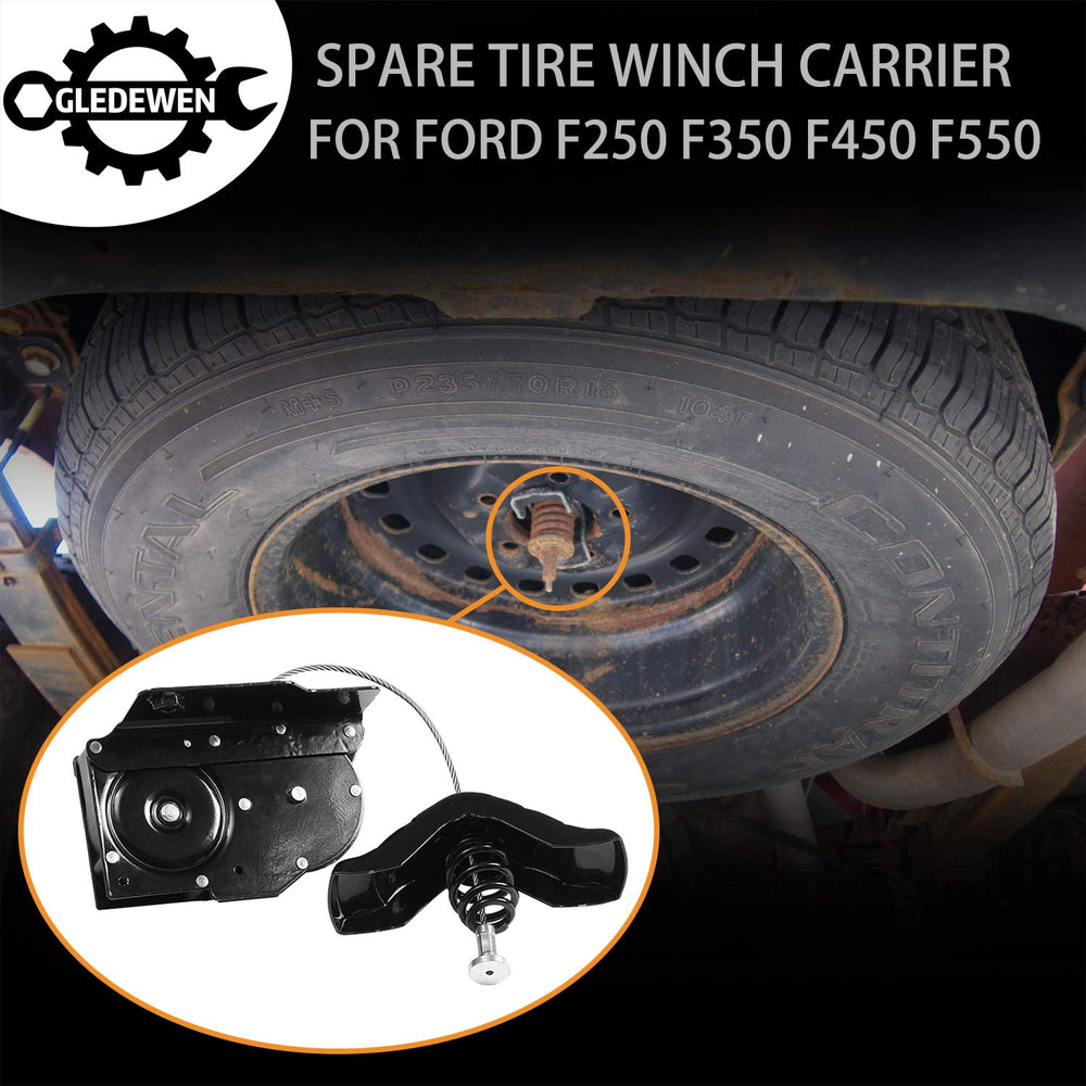 Gledewen spare tire winch compatibility with 1999-2007 Ford F-Series Super Duty trucks