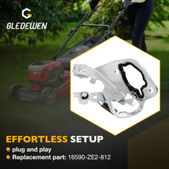 Gledewen Stay Choke Control on GX340 series demonstrates durable metal construction.