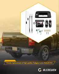 Gledewen tailgate handle bezel trim enhances finish and fit