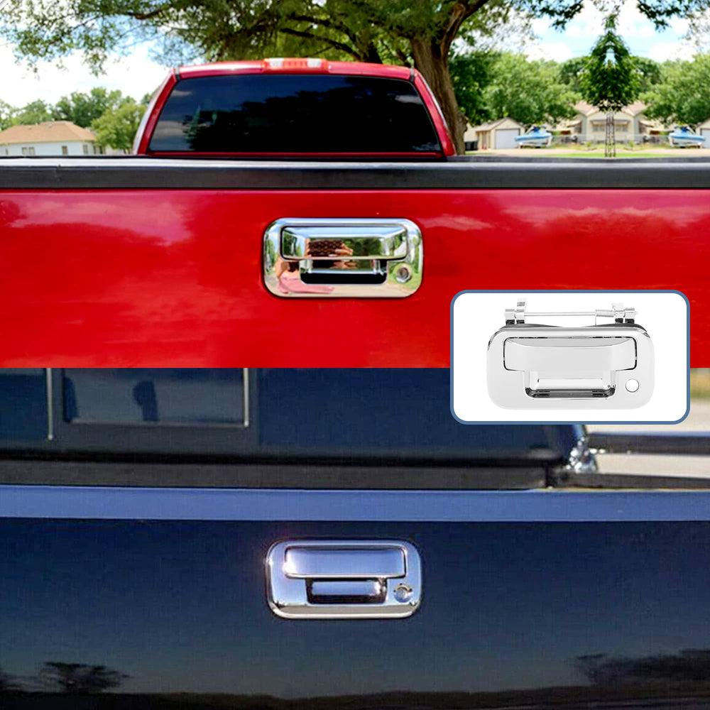 Gledewen chrome tailgate handle compatible with Ford F-150 and Lincoln Mark LT