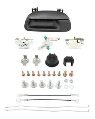 Gledewen tailgate latch rebuild kit installed on Ford F-Series, rear-right for smooth operation.