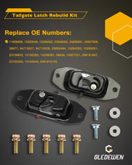 Gledewen tailgate hinge kit left adds durable support for smooth operation