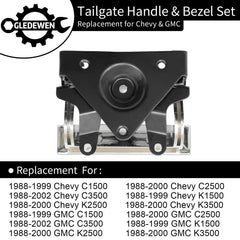 Gledewen chrome tailgate latch close-up illustrates durable finish