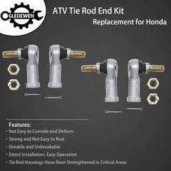 Gledewen ball joint close-up showing durable ATV steering component