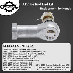 Gledewen tie rod end kit packaging highlighting factory-direct value