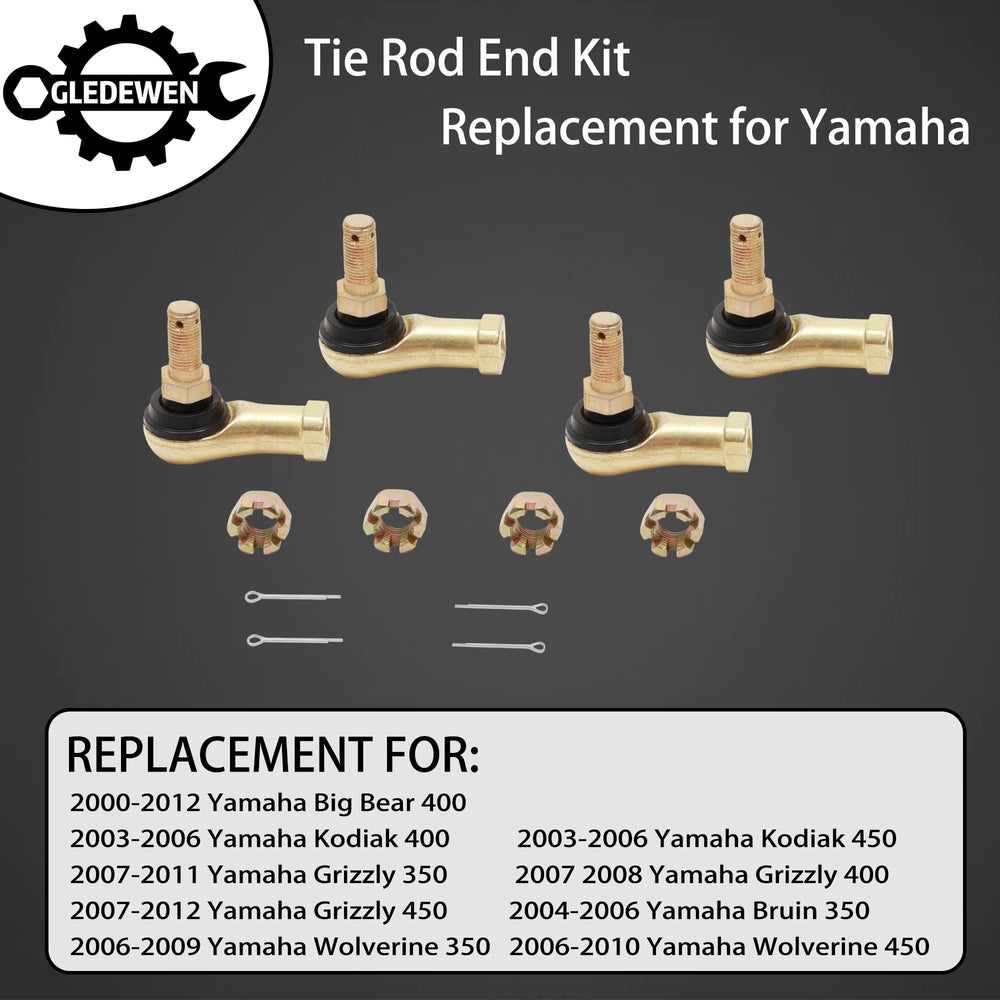 Gledewen tie rod end kit includes two rods and four ends ready for swap.