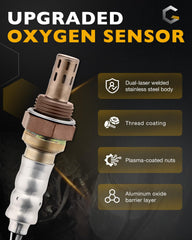 Gledewen upstream/downstream oxygen sensor 2pcs for Mazda Tribute optimizes combustion.