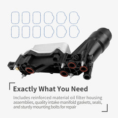 Vehicle compatibility chart for Gledewen oil cooler housing
