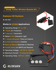 Gledewen wireless remote receiver maintains stable control of hydraulic pumps.