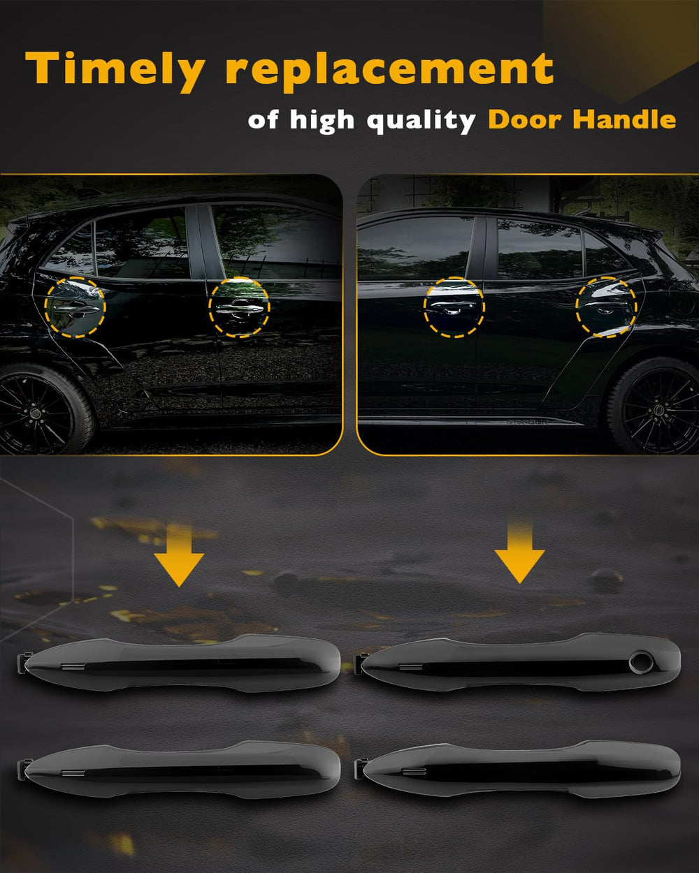 Gledewen door handle pack assembly provides complete exterior replacement kit