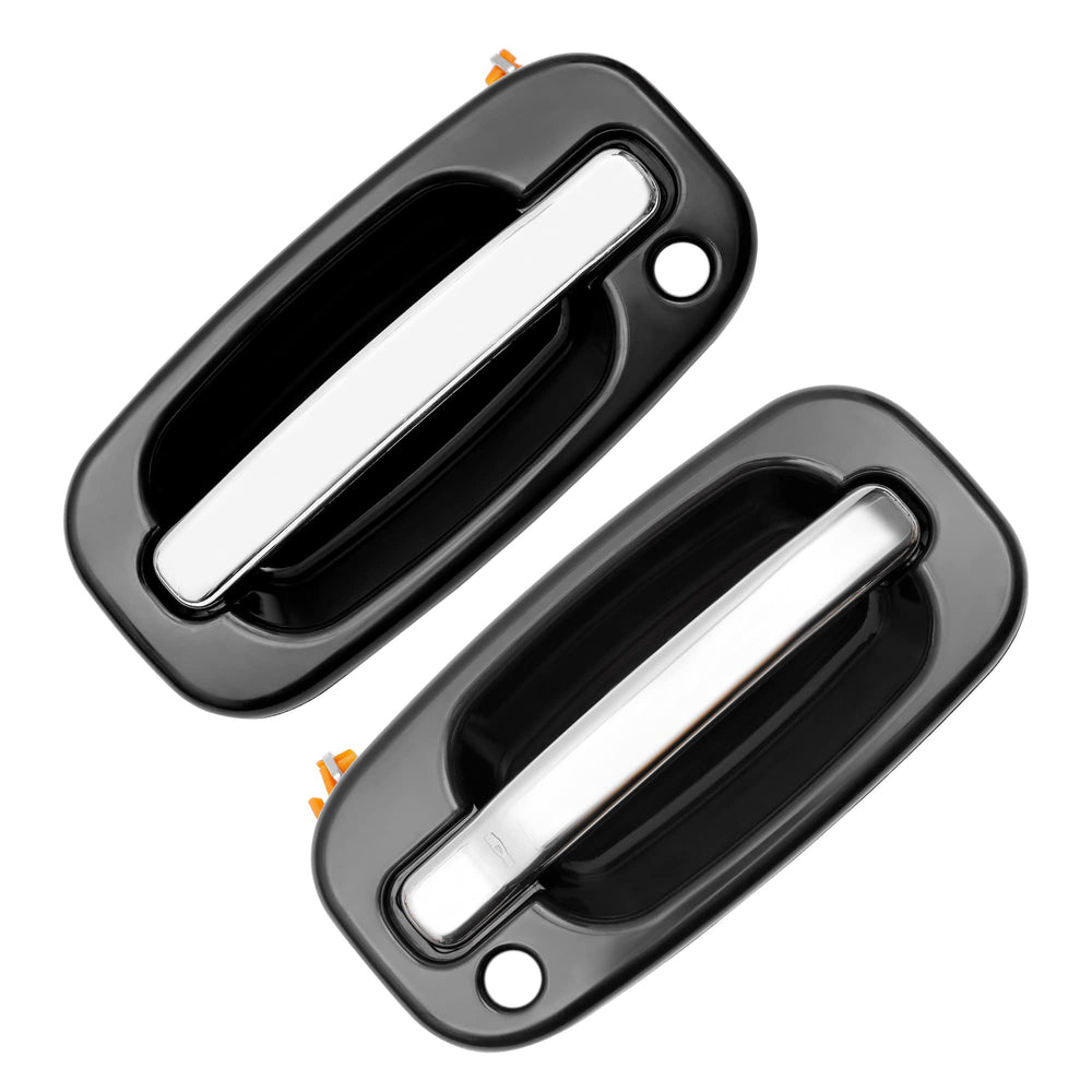 Gledewen front-right chrome exterior door handle with keyhole for easy entry