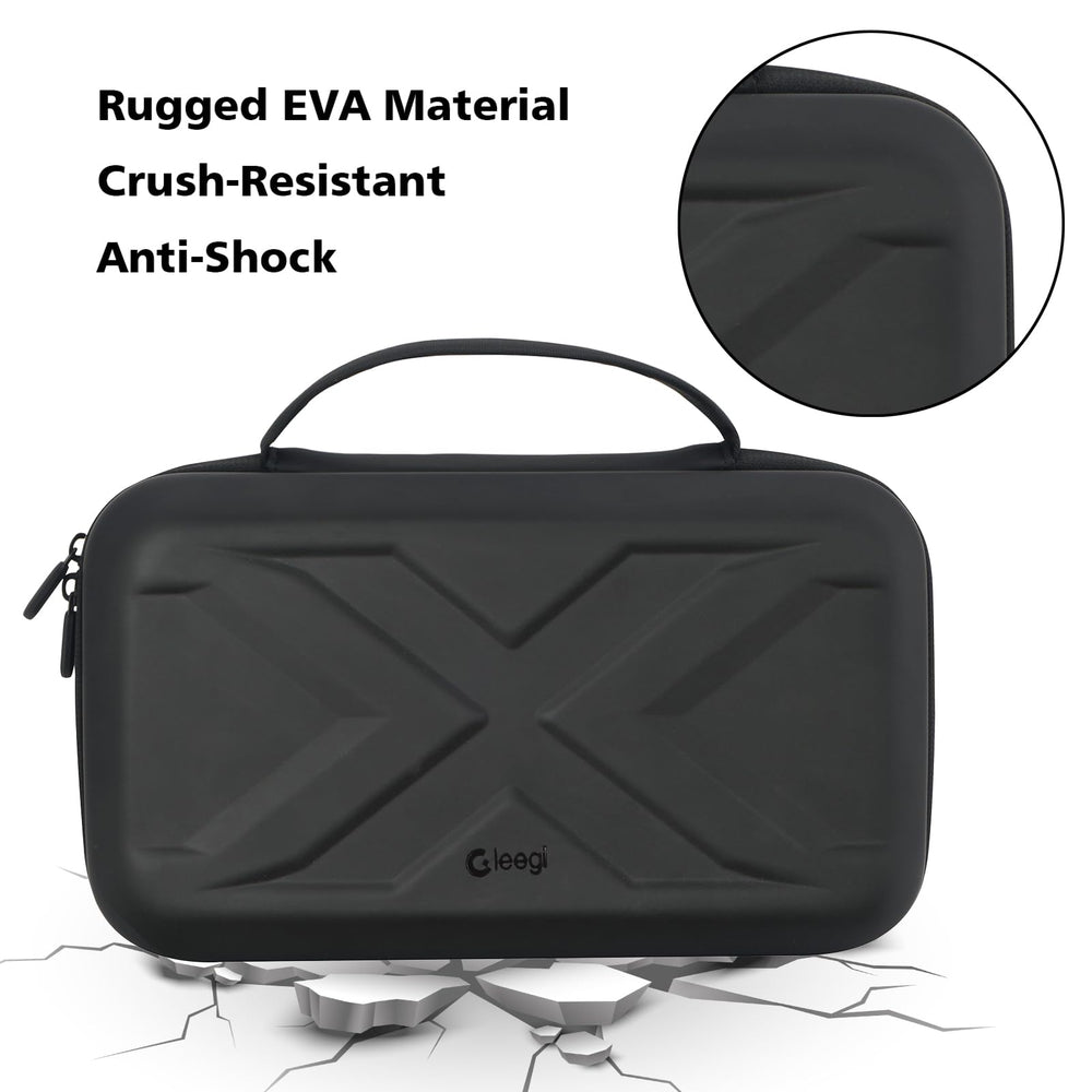 Ergonomic handle makes the case easy to carry