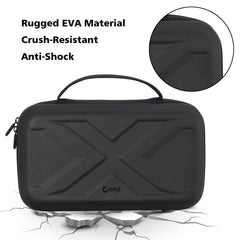 Ergonomic handle makes the case easy to carry
