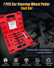 GLEXQLAO puller legs adjusted for even force during wheel removal