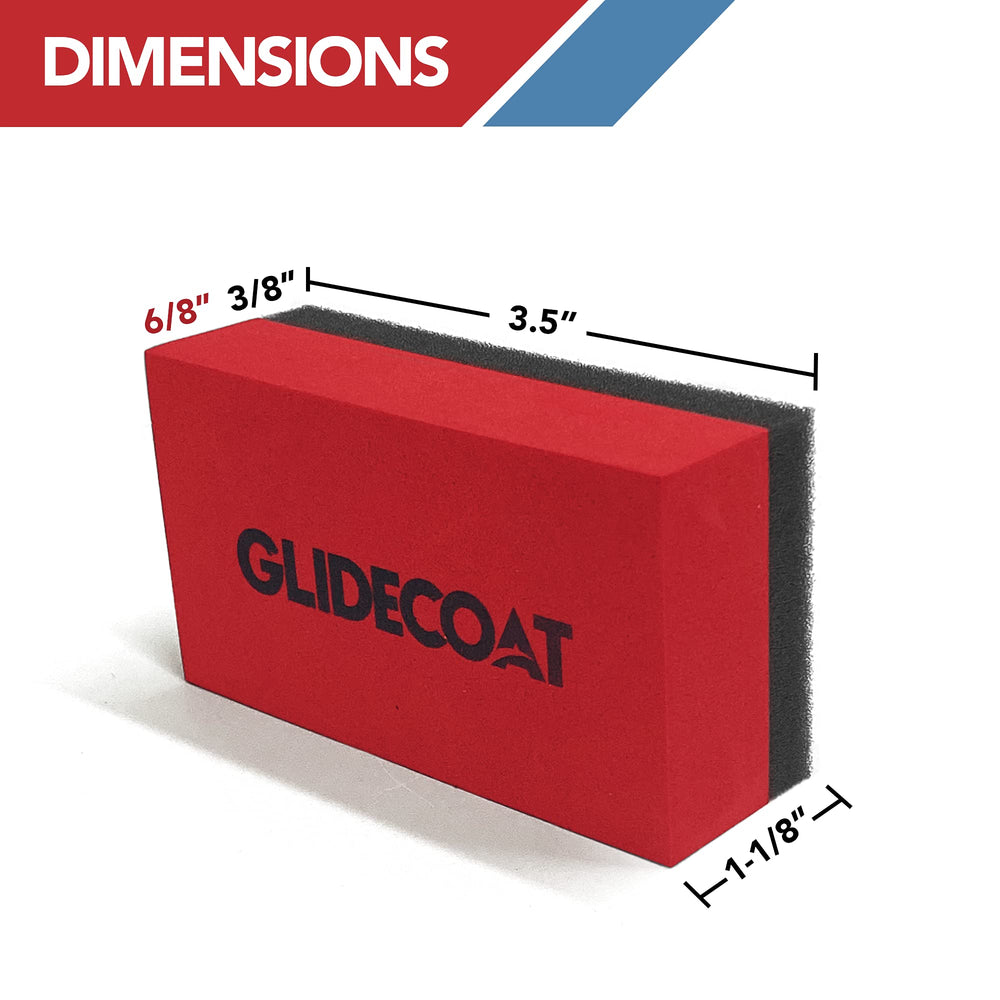 Glidecoat sponge features durable fiber technology for long-lasting detailing performance.
