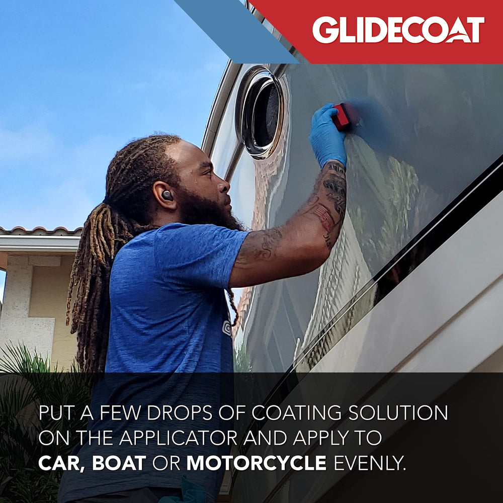 Glidecoat six-pack applicators enable organized, professional results on the go.
