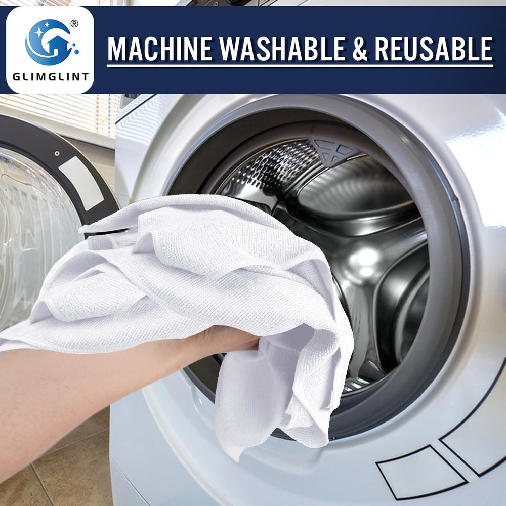 GLIMGLINT bathroom surfaces microfiber cloth absorbs moisture quickly for daily cleaning.